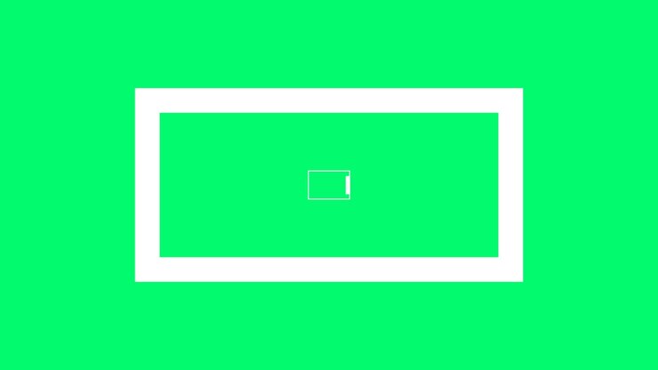 Happy Easter in white frame on fashion green gradient