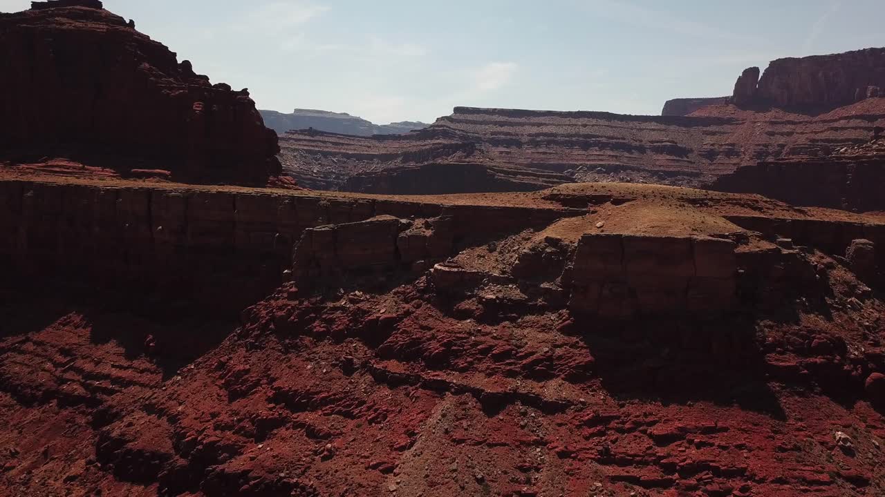 Cinematic shots of scenic natural desert formation areas in and around Moab.