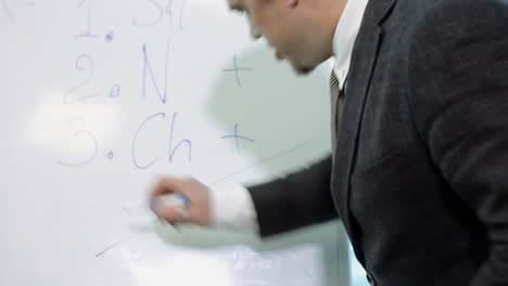 board meeting in modern office. business people having board meeting in modern office