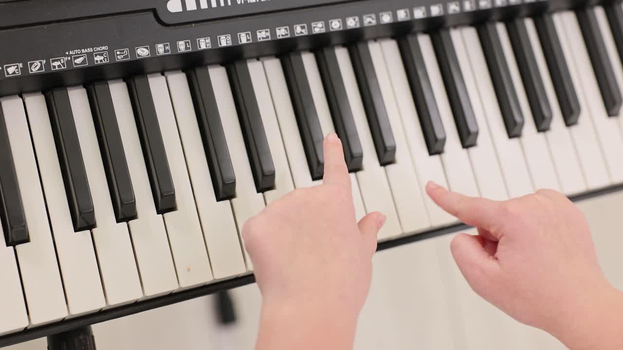 Playing the keyboard