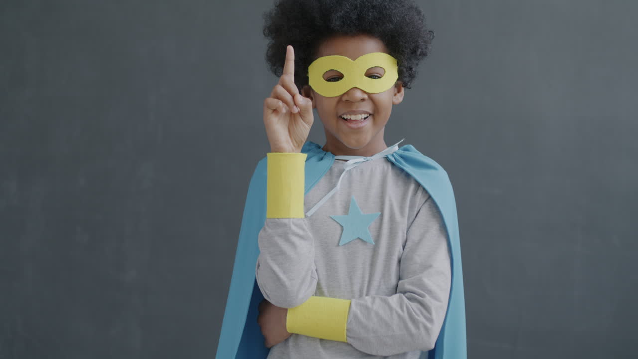 Child Dressed as Superhero