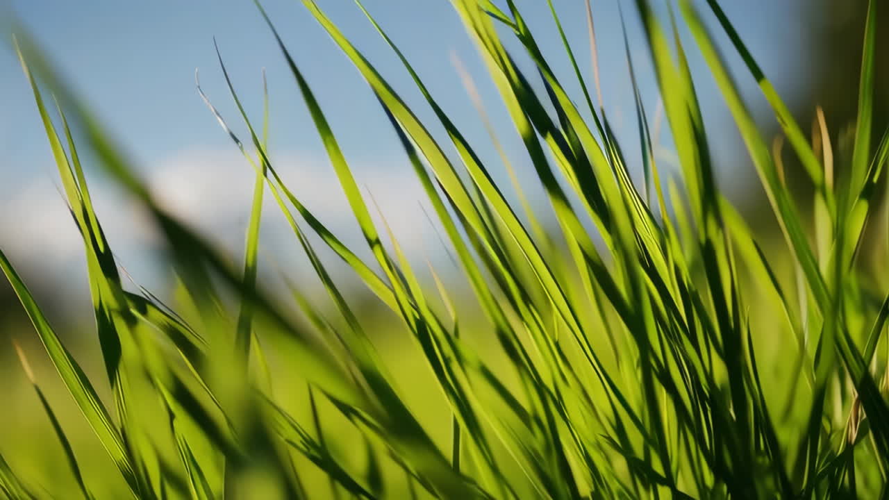 primer plano de la hierba verde