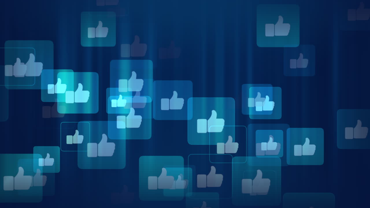 Motivo a rete di icone social 'Mi piace'