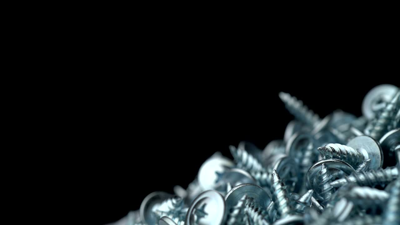 muchos tornillos de auto-tapeo rotan el fondo de movimiento