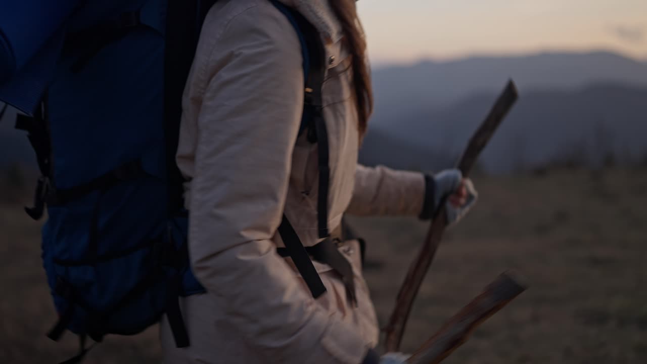 Escalando en las montañas