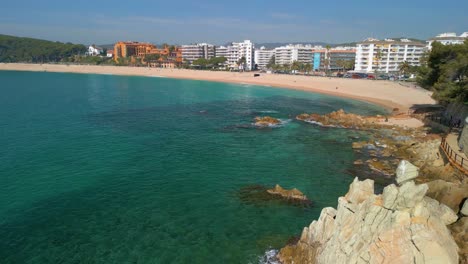 aerial images fenals lloret de mar, paseo de ronda promenade