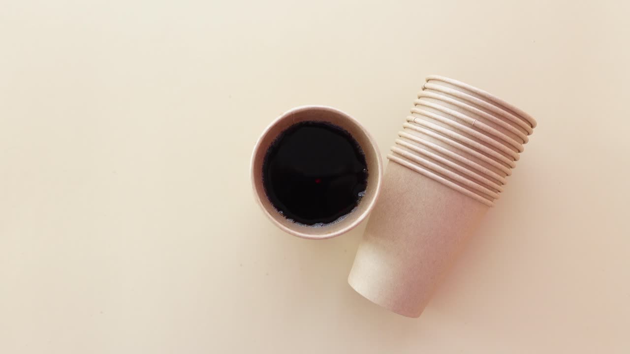 Brown Paper Coffee Cups