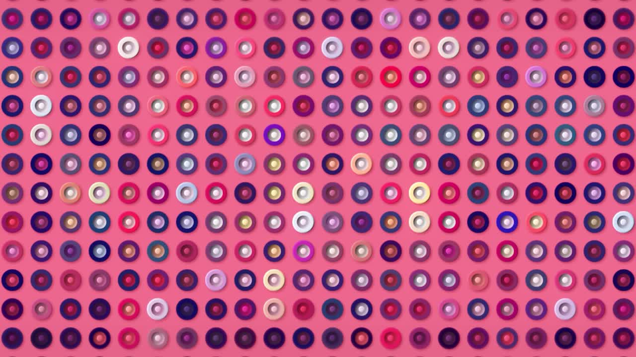 Abstract Pattern of Circles in Pink and Purple