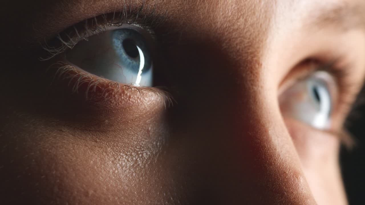 riconoscimento facciale, occhi e primo piano di messa a fuoco