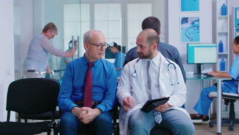 doctor explaining treatment