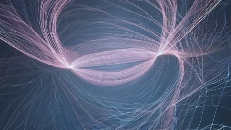 Abstract Digital Art with Lines and Glowing Light