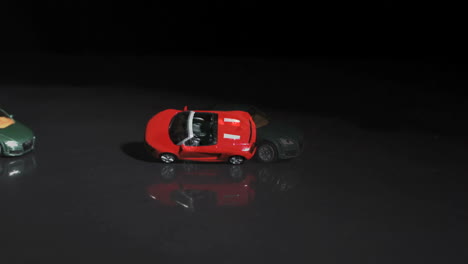 two accidents between two toy cars