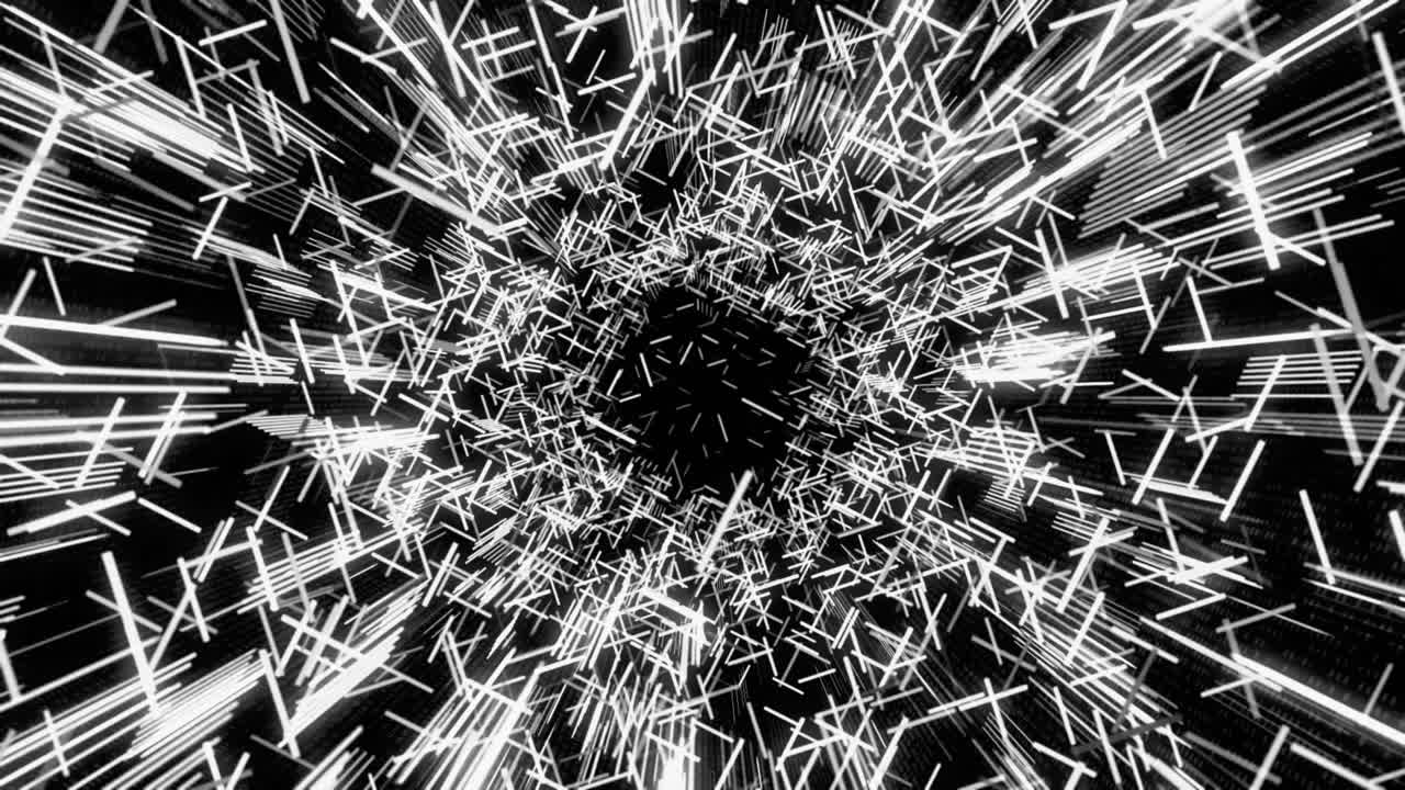 추상적인 디지털 터널