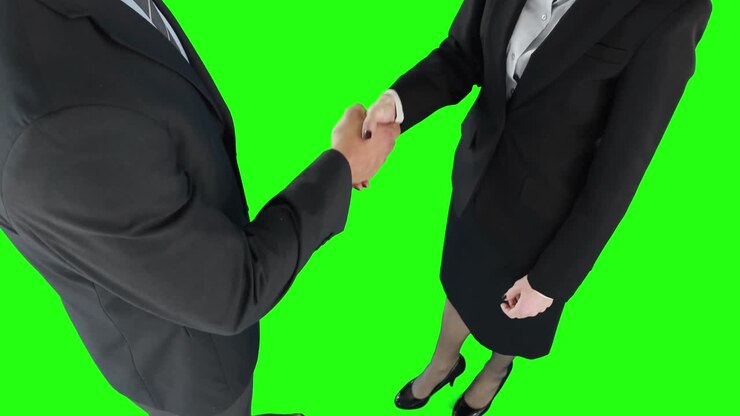 handshaking di uomini d'affari