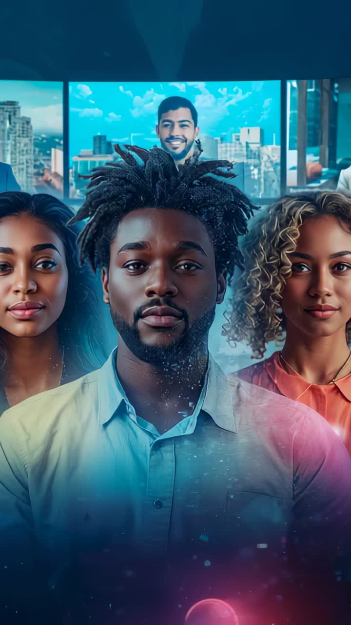 Vertical video: After delay camera starting zooming on dreadlocked man at wall with glowing flare