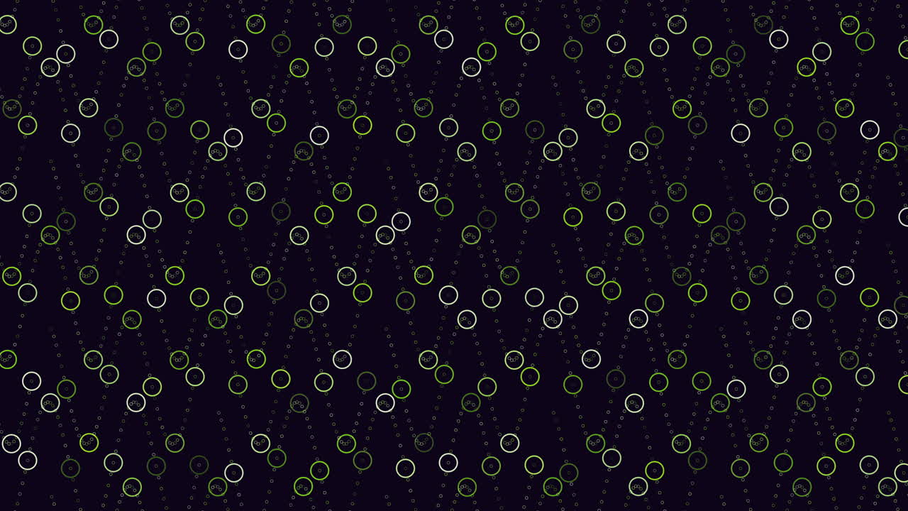 Repeat futuristic zigzag pattern with rainbow rings and glitters on black gradient