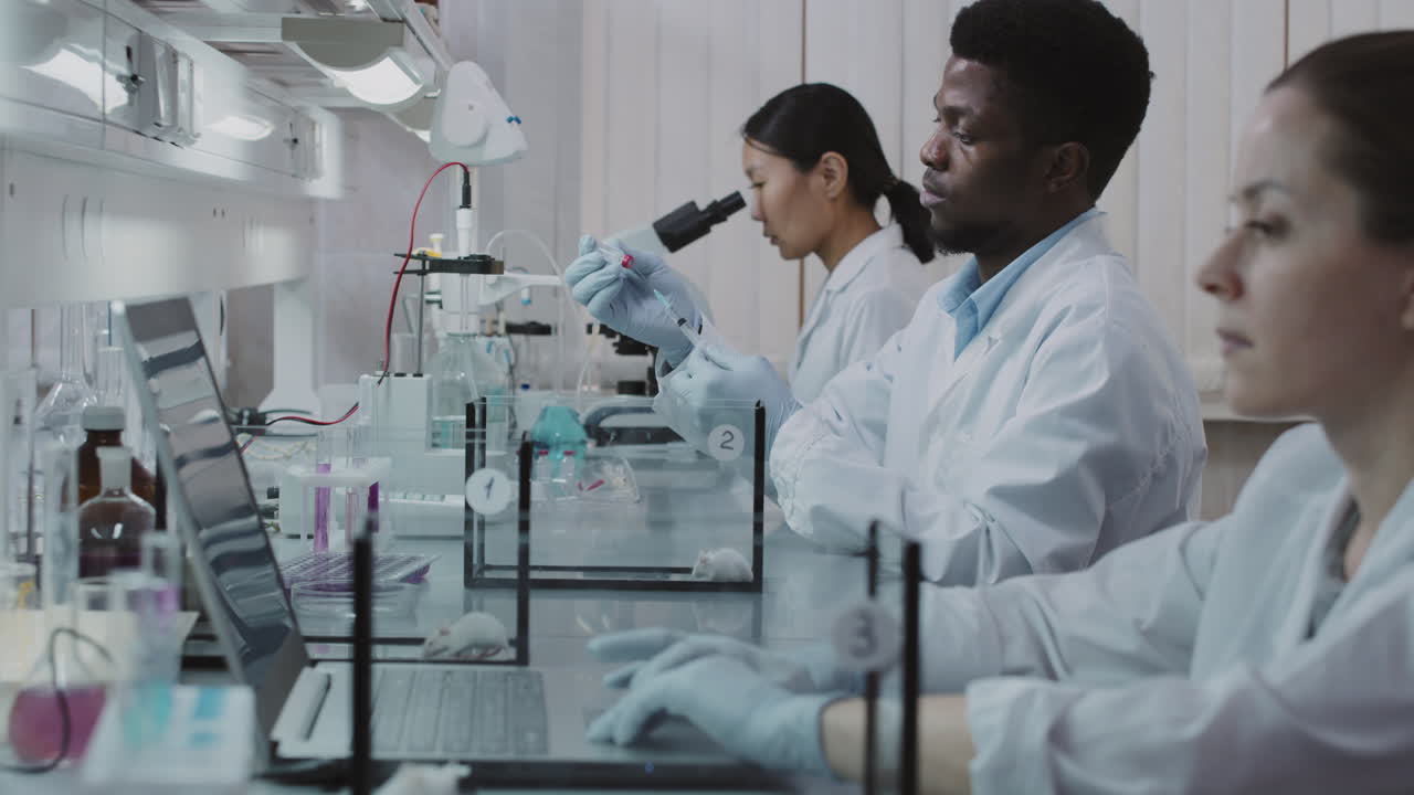 Group of Scientists Doing Research and Experiments