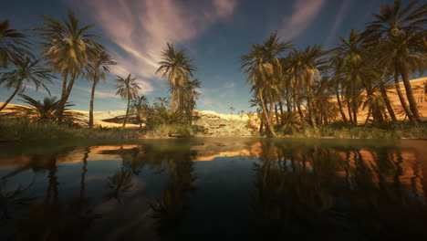 beautiful oasis in the desert