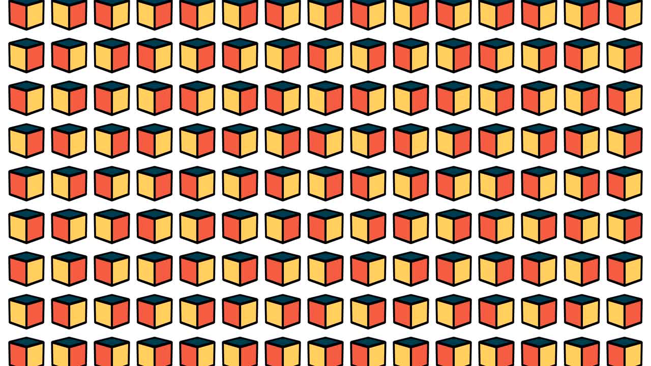 animación de bucle sin costuras de 4k con formas geométricas en movimiento.