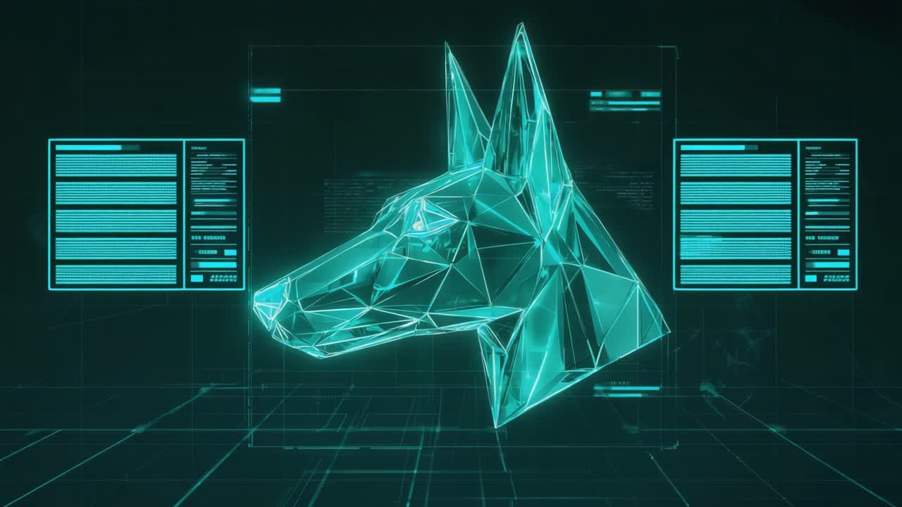 Digital Abstract Dog