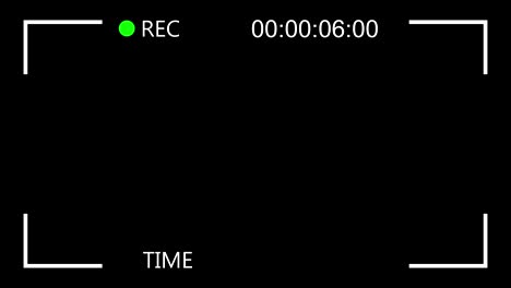 video camera screen interface. recording interface