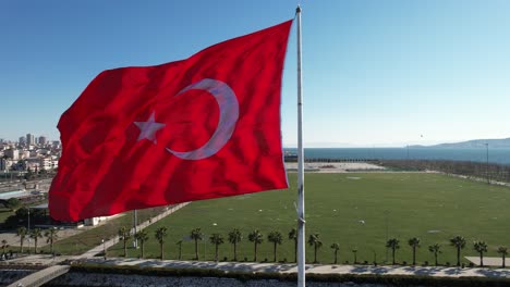 hanging turkish flag