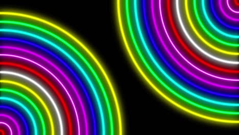 neon line illumination animation motion graphics