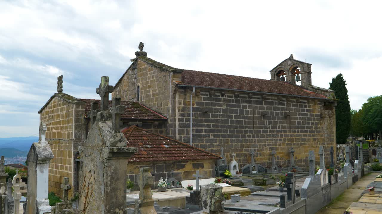Old Church and Cemetery in Portugal