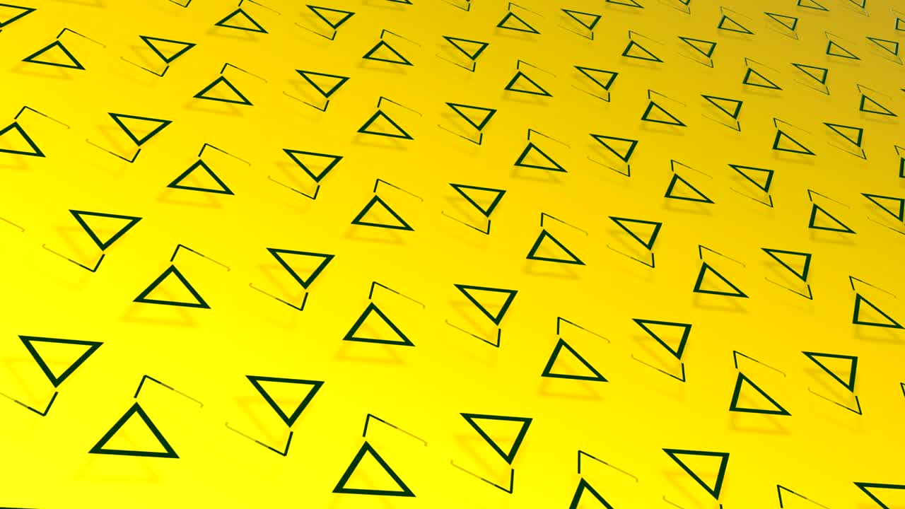 fondo de bucle de triángulo amarillo.
