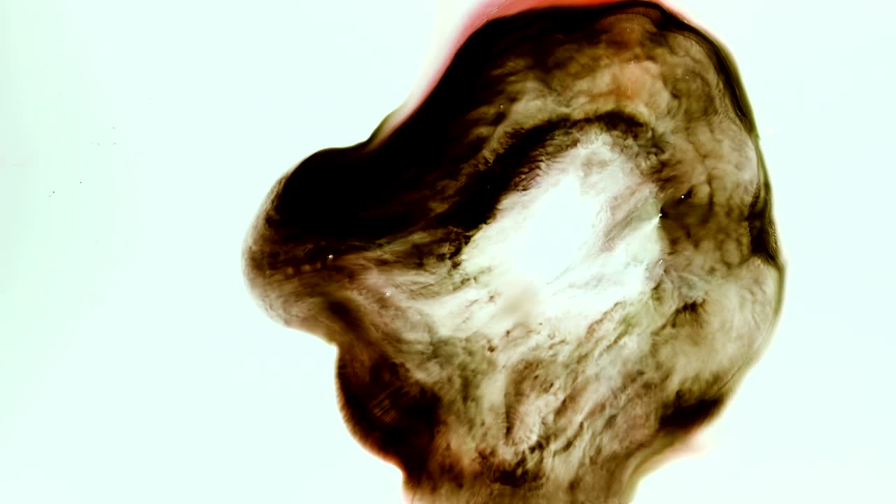 tinta líquida negra y blanca mancha de gota de pintura en fondo de papel blanco