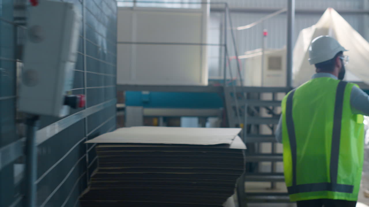 Factory inspectors checking production process manufacture inspection concept