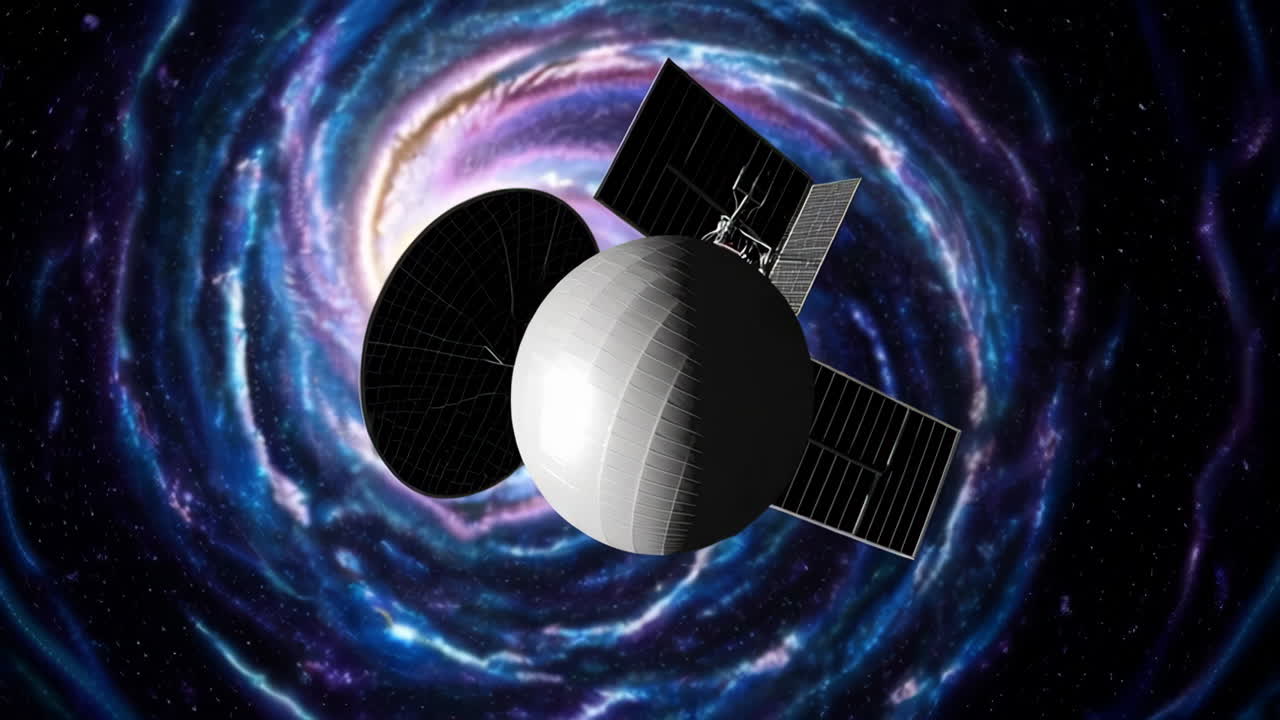 satélite en el espacio