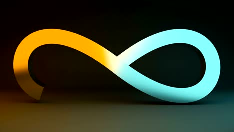 abstract background with metal infinity sign. digital background