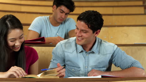 Schüler-Sitzen-Beim-Lernen-Nebeneinander