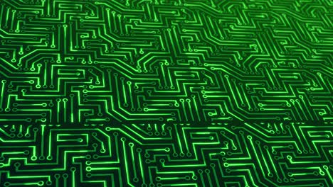4k hud security processor unit printed circuit board technology loop background central processing