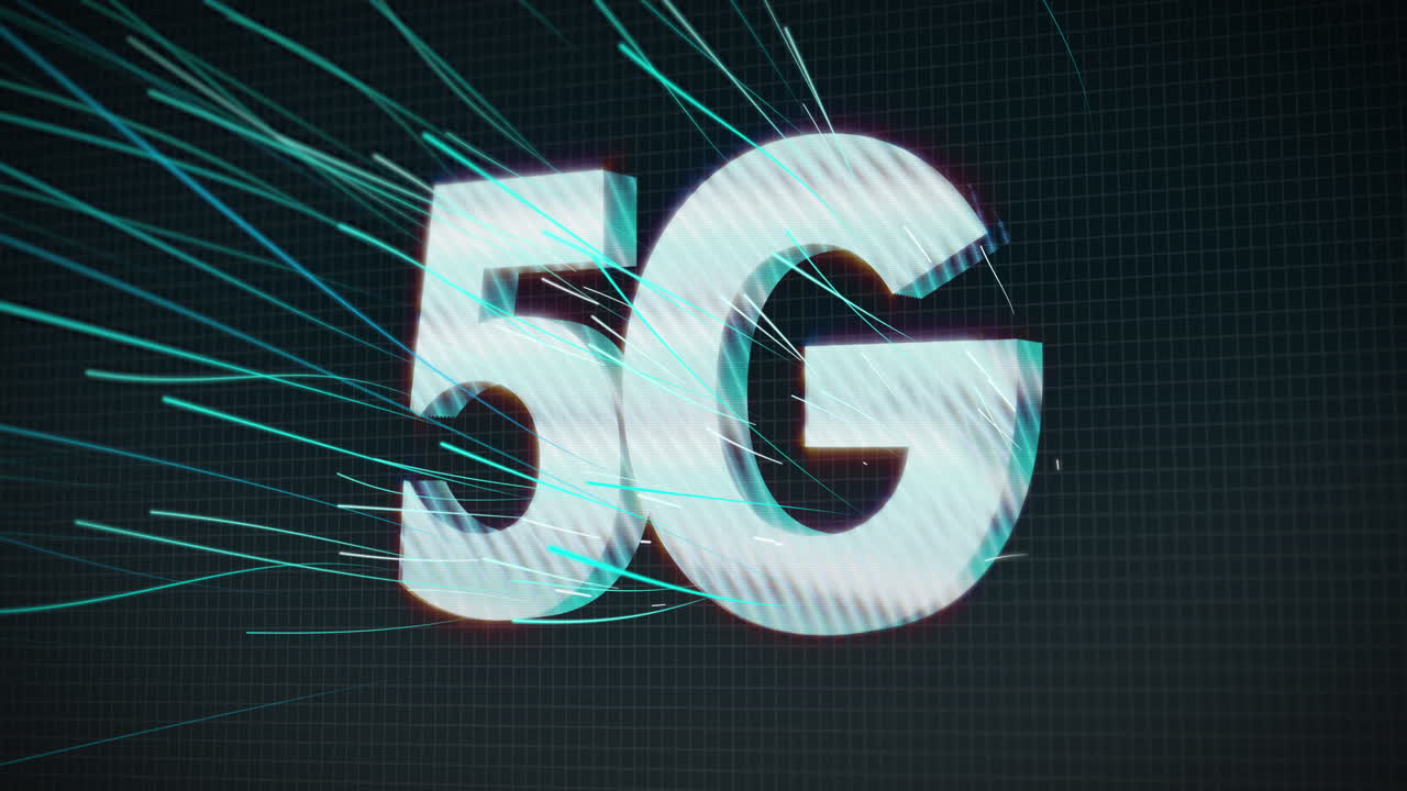 il campo di testo 5g è costituito da milioni di singoli pixel su una griglia digitale