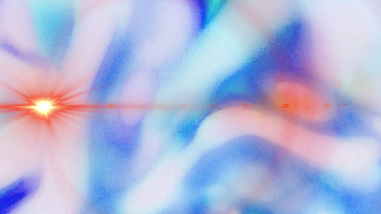 디지털로 생성 된 디자인 비디오, 추상적인 패턴과 빛 효과, 복사 공간