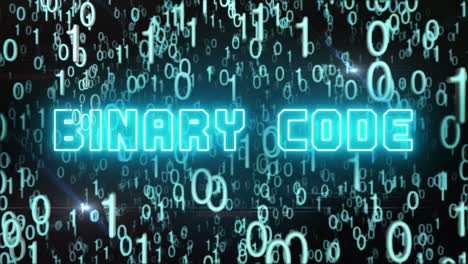 concetto di codice binario blu con codice digitale