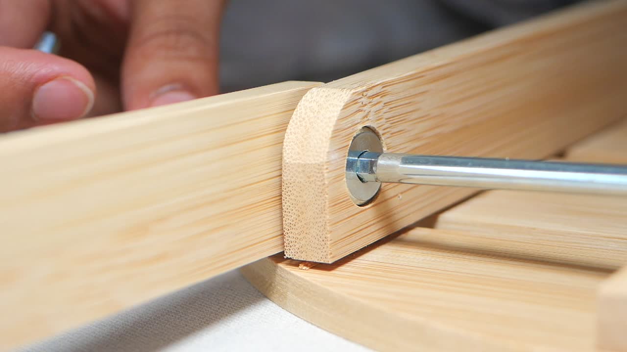 Assembling a Wooden Bamboo Tray
