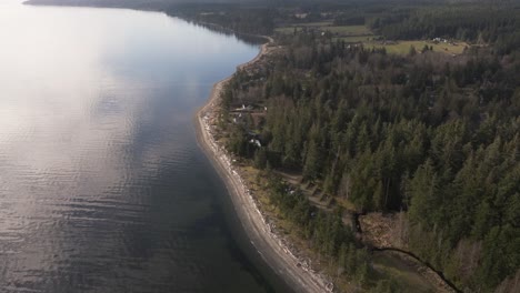 Una-Isla-Del-Golfo-En-Columbia-Británica-Canadá