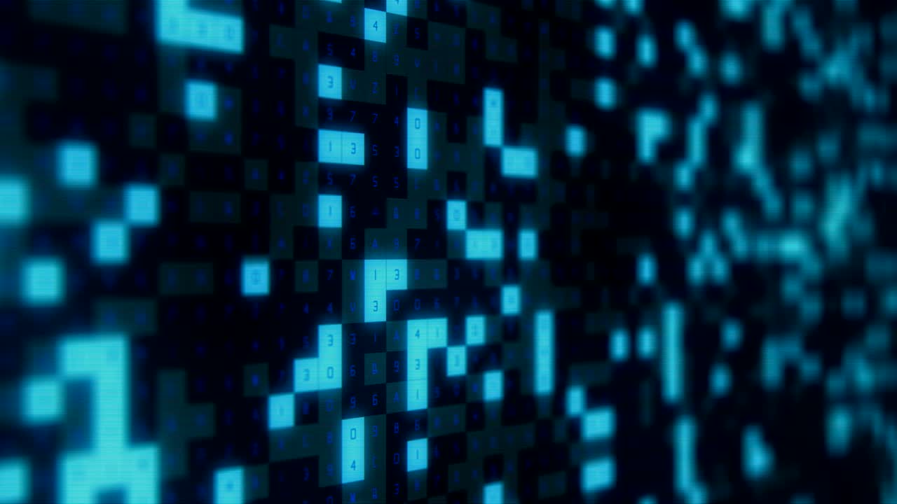 concepto de codificación hexadecimal 4k. fondo futurista con números y letras.