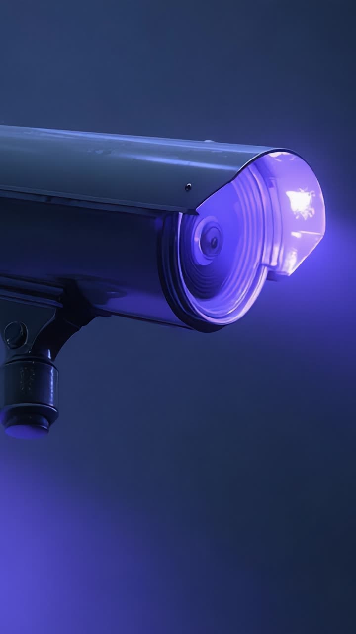 Surveillance Camera Captured in Two Distinct Frames, Highlighting Modern Security Technology Amidst a Subdued Light Setting for Enhanced Focus on Design Purpose
