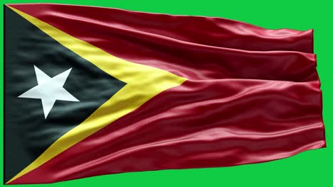 4k highly detailed flag of east timor - east timor flag high detail - national flag east timor wave pattern loopable elements