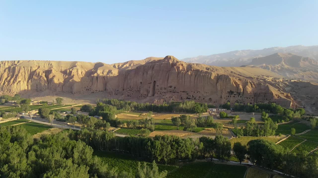 Drone footage from Buddha of Bamyan January 12, ?2022