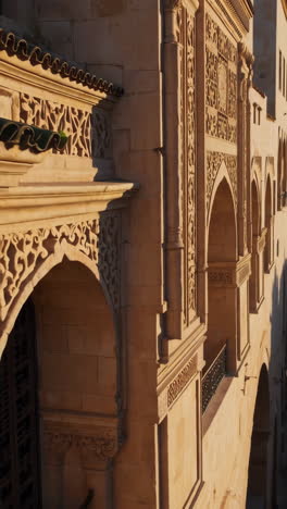 ornate facade of a historical building