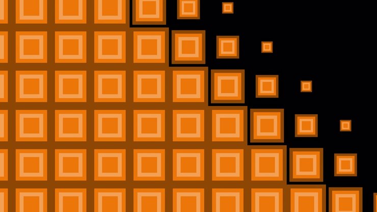 Orange and Brown Square Pattern