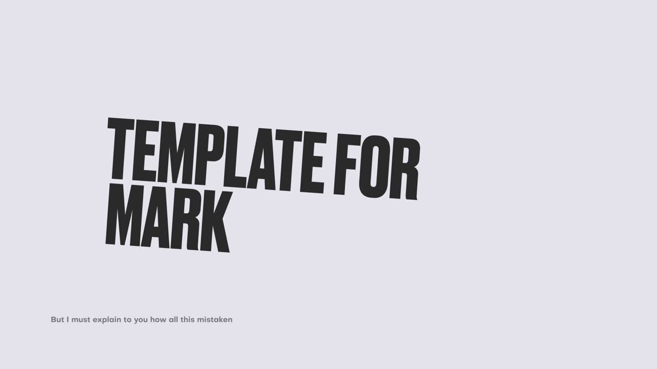 Minimal Typography v.1 for After Effects
