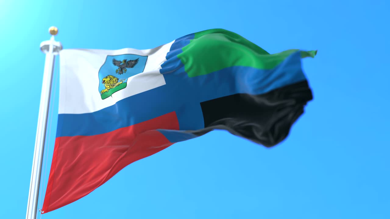 러시아의 벨고로드 오블라스트의 국기. 루프