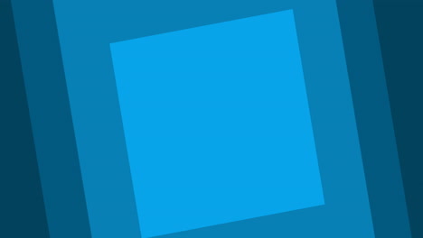 animación de varios cuadrados azules sobre un fondo blanco