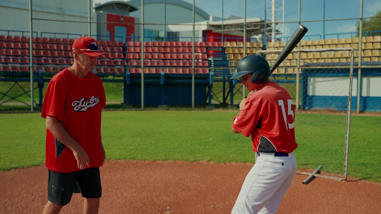 Sessione di allenamento di baseball